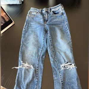 Casual Blue Boyfriend Jeans